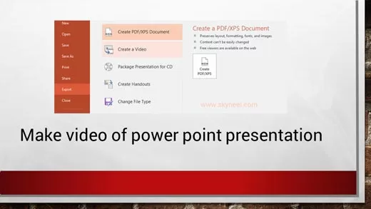 How to make video of power point presentation How to make video of power point presentation