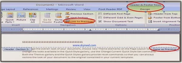 Header or Footer Different-Header-or-Footer-on-Each-Page