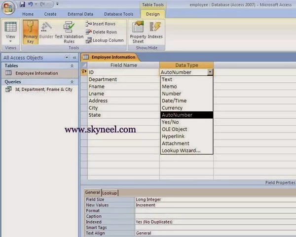 Ms Access Table Creation Window Ms-Access-Data-Types-Window
