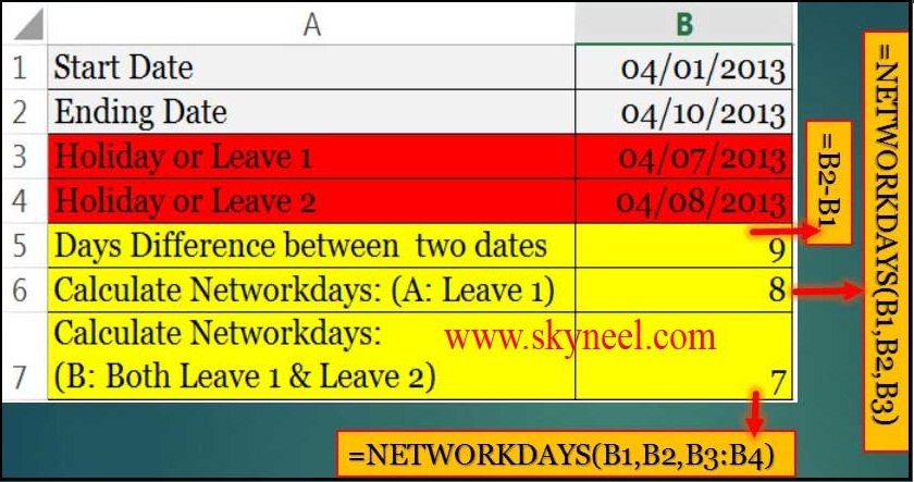 count-working-days-between-two-dates-ms-excel