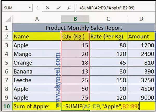 formula in given cells formula-in-given-cells