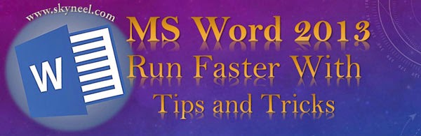 Microsoft word tips and tricks