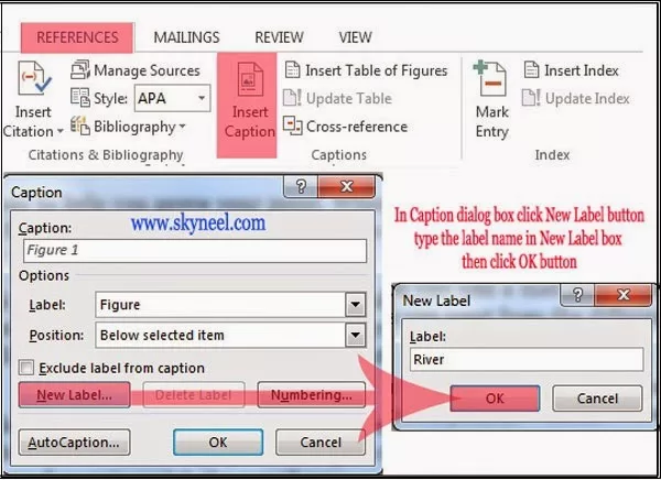 Inserting Label or Caption on Selected Object in MS Word Inserting-Label-or-Caption-on-Selected-Object-in-MS-Word