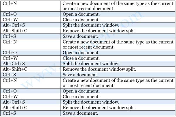 Microsoft 2010 keyboard shortcuts pdf