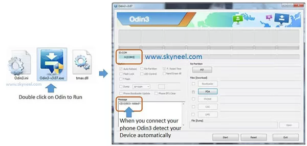 run Odin tool run-Odin-tool