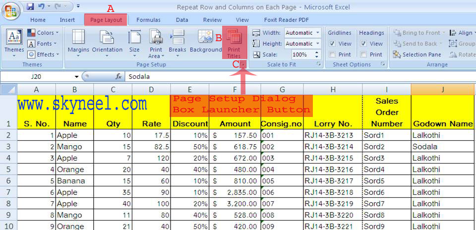 How To Add Headings To Columns In Excel Printable Templates Free 1312