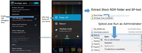 Enable USB Debugging and run sp tool