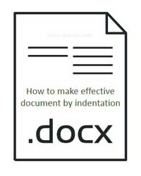 effective document by indentation
