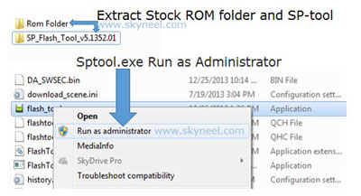 Run Sptool.exe as Administrator for Cubot X12