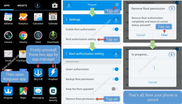 Unroot Alcatel OneTouch Elevate by kinguser app 