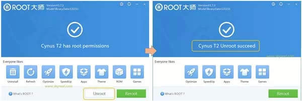 Unroot from vroot Unroot-from-vroot