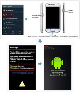 Go to Downloading mode on Samsung Galaxy S4 SHV E300S