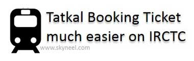 Tatkal-Booking-Ticket-much-easier-on-IRCTC