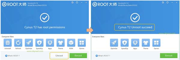 Unroot-from-vroot