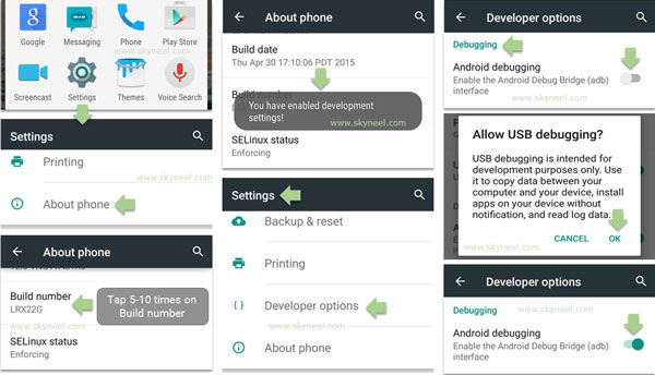 Enable-developer-options-and-debugging-on-Android-Device