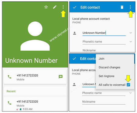 block unwanted phone calls and messages via voicemail feature