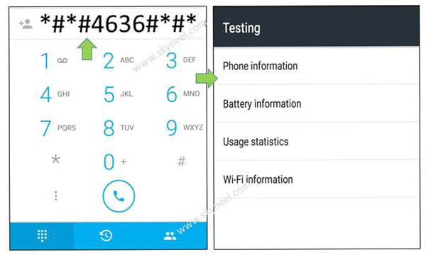 Testing Android phone, battery, Wi-Fi information and usages statistics