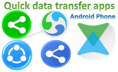 Quick data transfer apps for Android phone