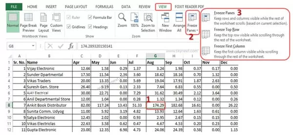 How to freeze or lock rows and columns in Excel at the same time How to freeze or lock rows and columns in Excel at the same time