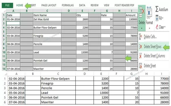 Quickly delete blank rows and columns in MS Excel Quickly delete blank rows and columns in MS Excel