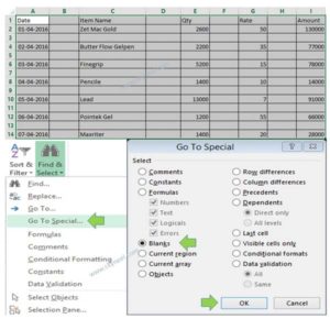 Excel で空白の行と列をすばやく簡単に削除する方法