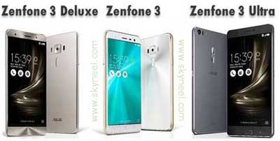 Asus Zenfone 3, Zenfone 3 Deluxe and Zenfone 3 Ultra