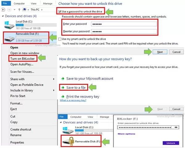 Set a password on Pen drive without any App Set a password on Pen drive without any App