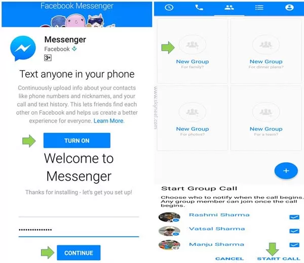 How to make group calls with Facebook Messenger
