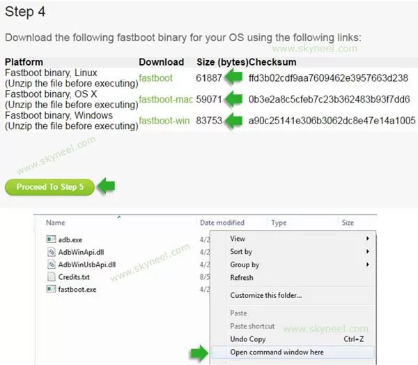 Download and open fast-boot tool for HTC Desire 626s