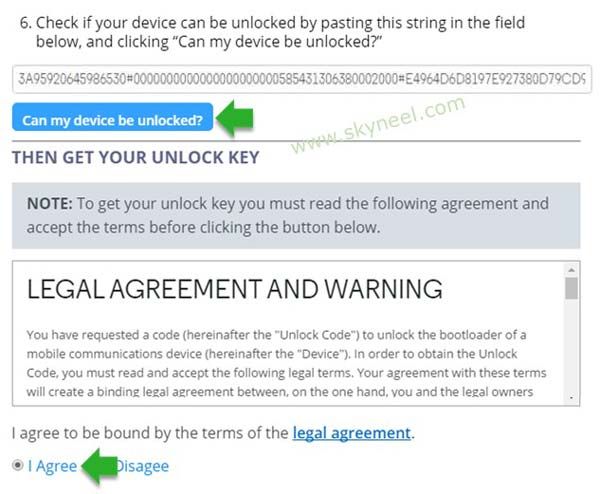 Get Unlock Key from Motorola official site at the email address 