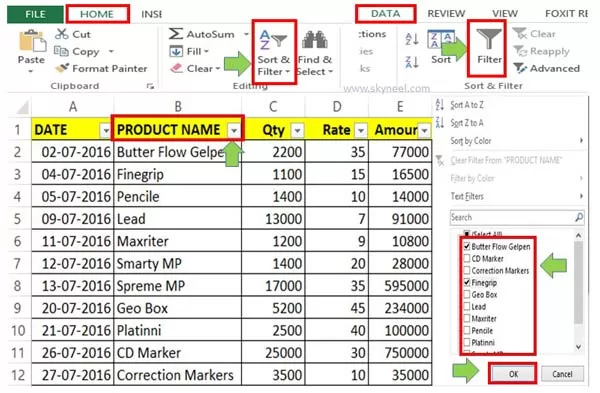 How to quickly use filter command in Microsoft Excel How to quickly use filter command in Microsoft Excel
