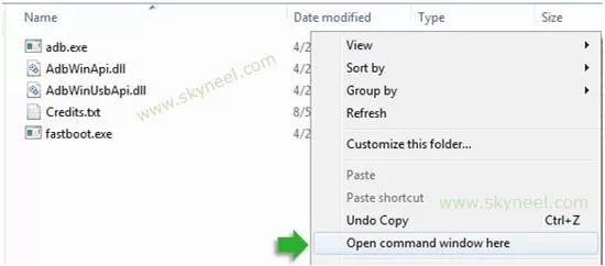 Run fastboot command window for OnePlus 3T