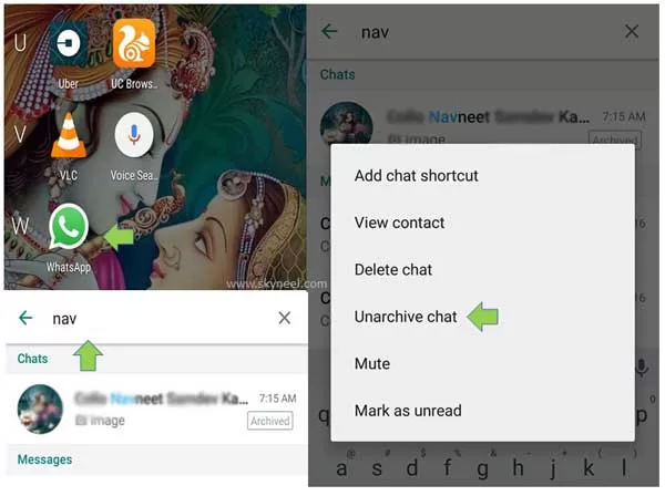 Hide Chat Conversation in WhatsApp Messenger Hide Chat Conversation in WhatsApp Messenger