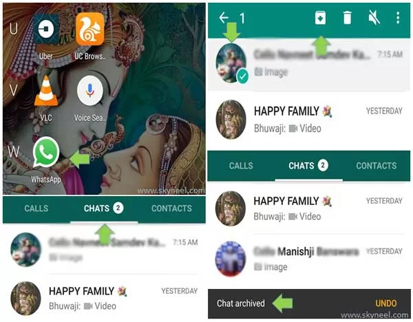 Hide Chat Conversation in WhatsApp Messenger Hide Chat Conversation in WhatsApp Messenger