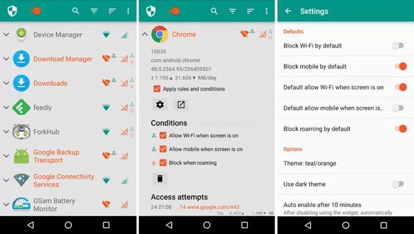 How to control apps from accessing the Internet on Android phone