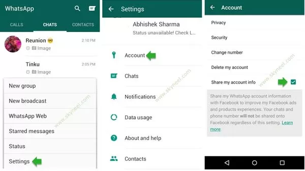 How to stop WhatsApp from sharing your data with Facebook How to stop WhatsApp from sharing your data with Facebook