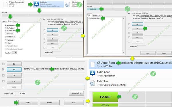 Flash cf-auto-root and root Samsung Galaxy A7 SM A7100