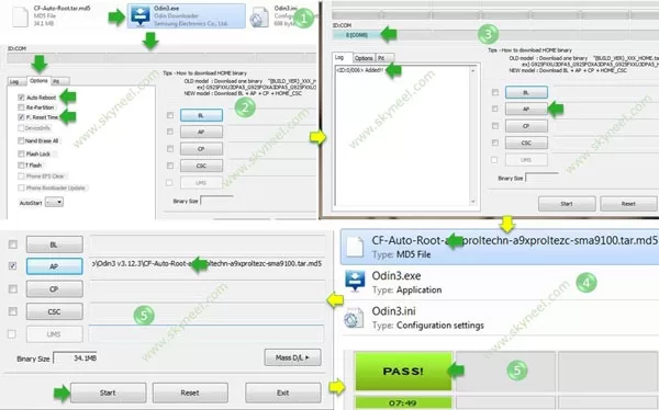 Flash cf-auto-root and root Samsung Galaxy Tab S2 SM T715N0