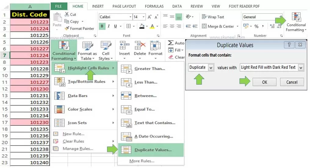 How to find duplicates using conditional formatting in Excel how-to-find-duplicates-using-conditional-formatting-in-excel