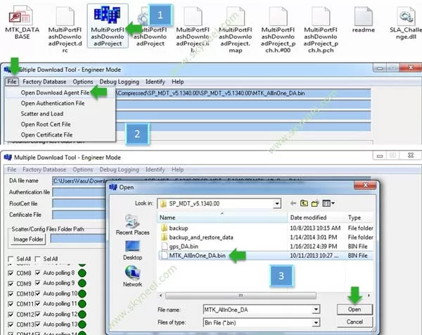 Run MTK SP Multi Port Tool and Download agent File Run MTK SP Multi Port Tool and Download agent File