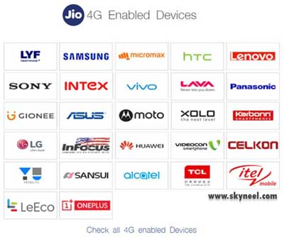 jio supported devices