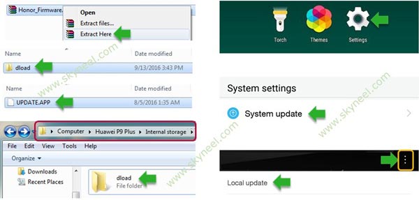 Install Huawei P8 B365 Marshmallow Update proccess