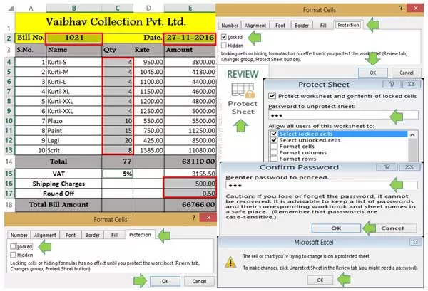 How to apply password protection on non continuous cells in Excel how-to-apply-password-protection-on-non-continuous-cells-in-excel