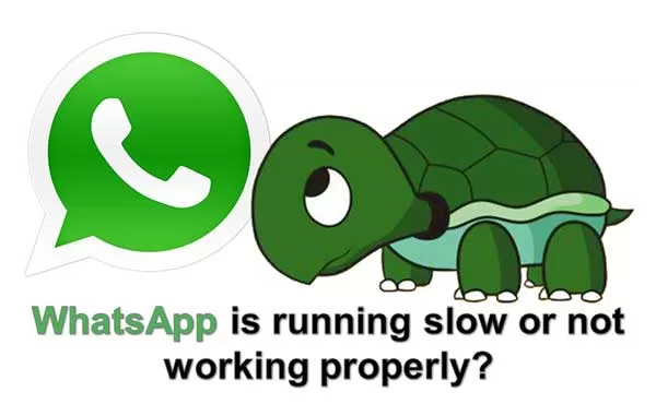 WhatsApp is running slow or not working properly WhatsApp is running slow or not working properly