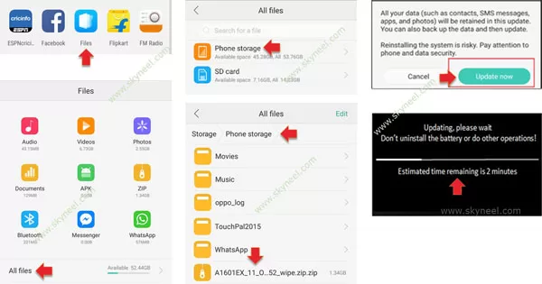 Oppo F1s Marshmallow Stock Rom flashing process