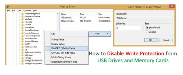 How to Disable Write Protection from USB Drives and Memory Cards How to Disable Write Protection from USB Drives and Memory Cards