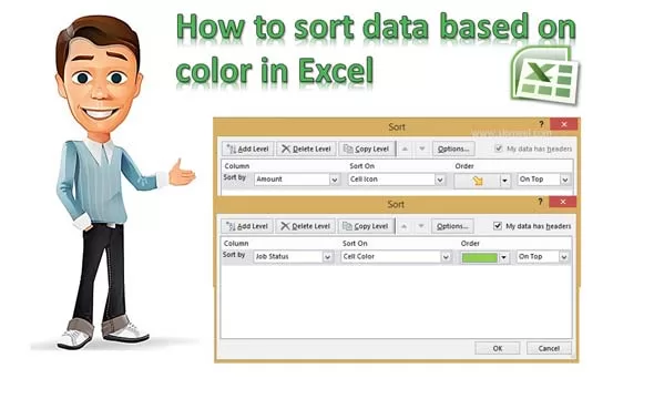 How to sort data based on color in Excel How to sort data based on color in Excel