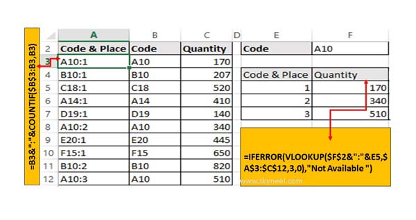 Excel VLookup Find First, 2nd Or Nth Match Value