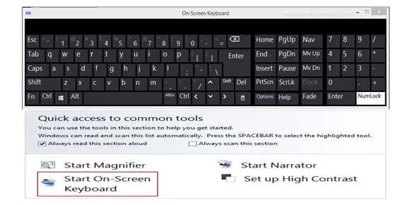 On-Screen Keyboard On-Screen Keyboard