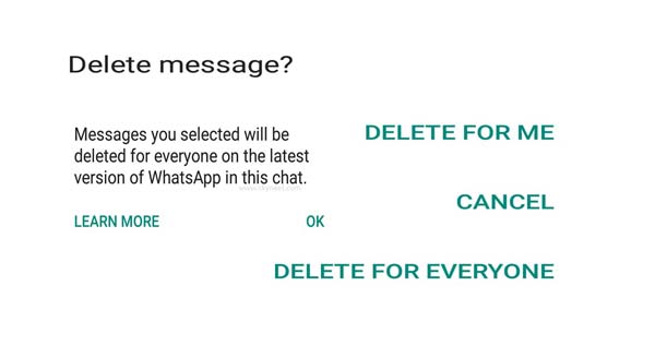 How to Delete WhatsApp Message